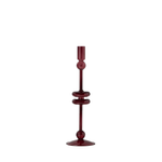 Red candlestick on a white background