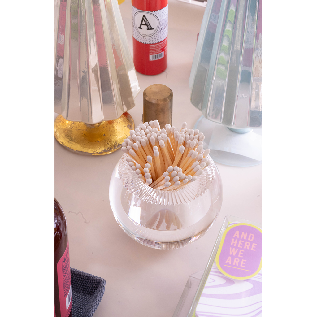 match strike with white matches