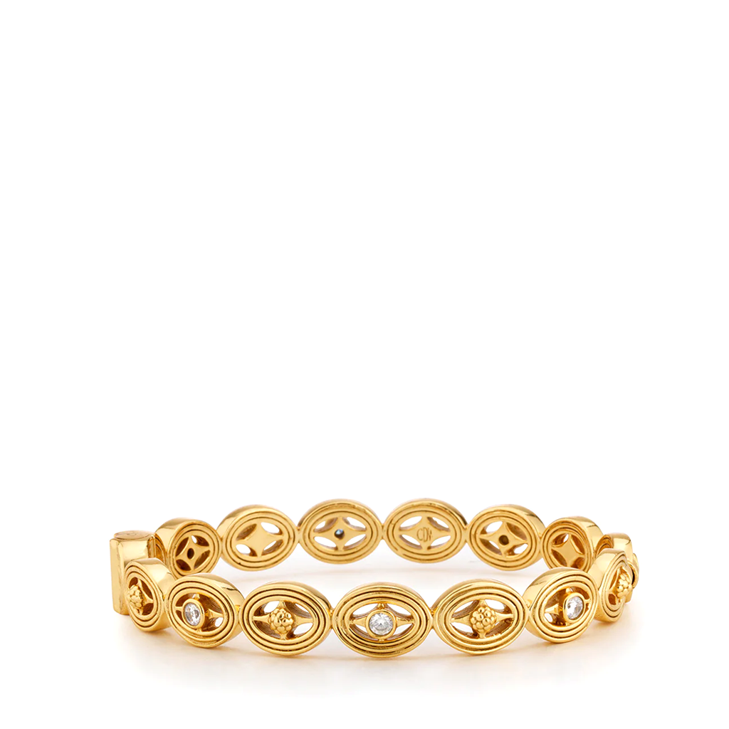 Bejeweled Parisienne Hinged Bangle