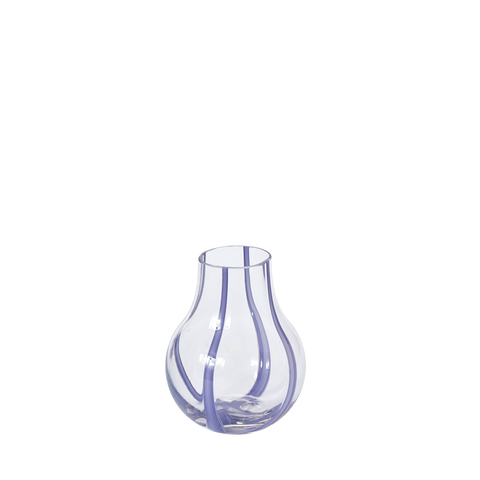 Purple bud vase: front view