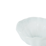 White ceramic bowl on a white background