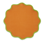 orange and green placemat
