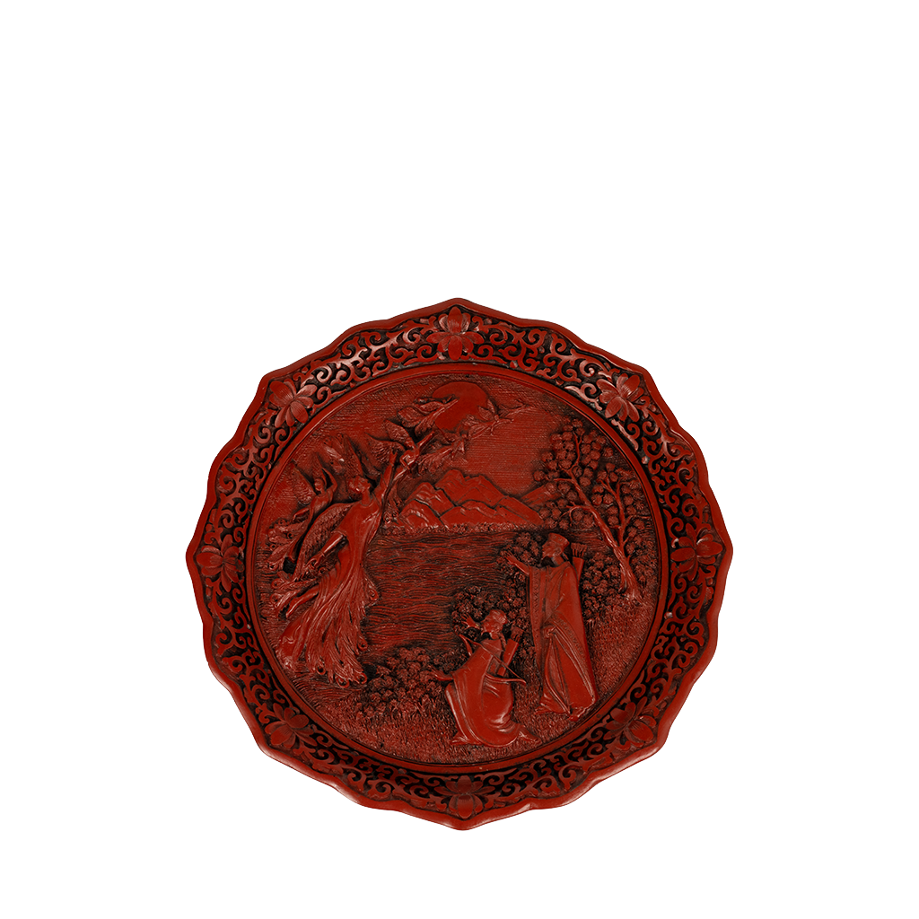 vibrant plate with a red hue