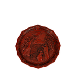 vibrant plate with a red hue