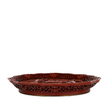 side view of red plate