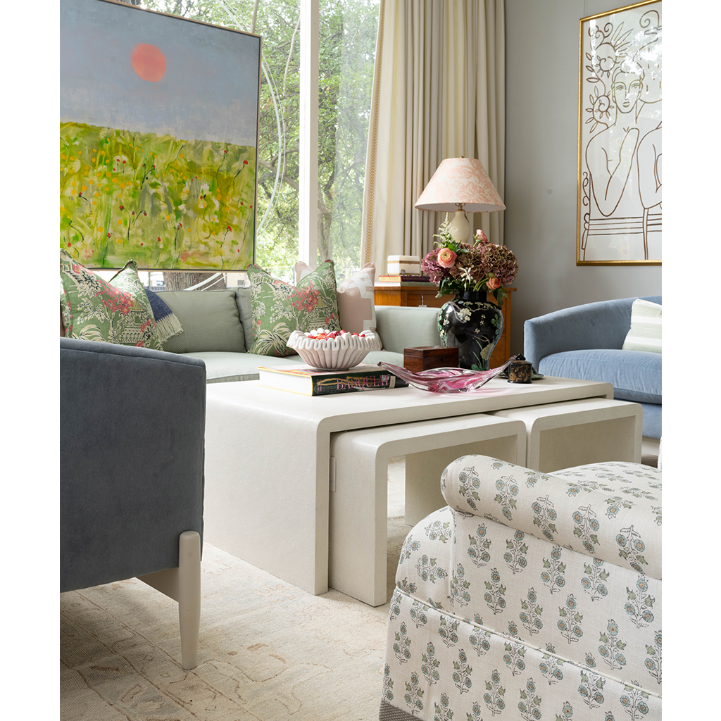 Pink and Green Chinoiserie Pillow