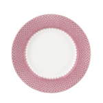 pink lace dinner plate