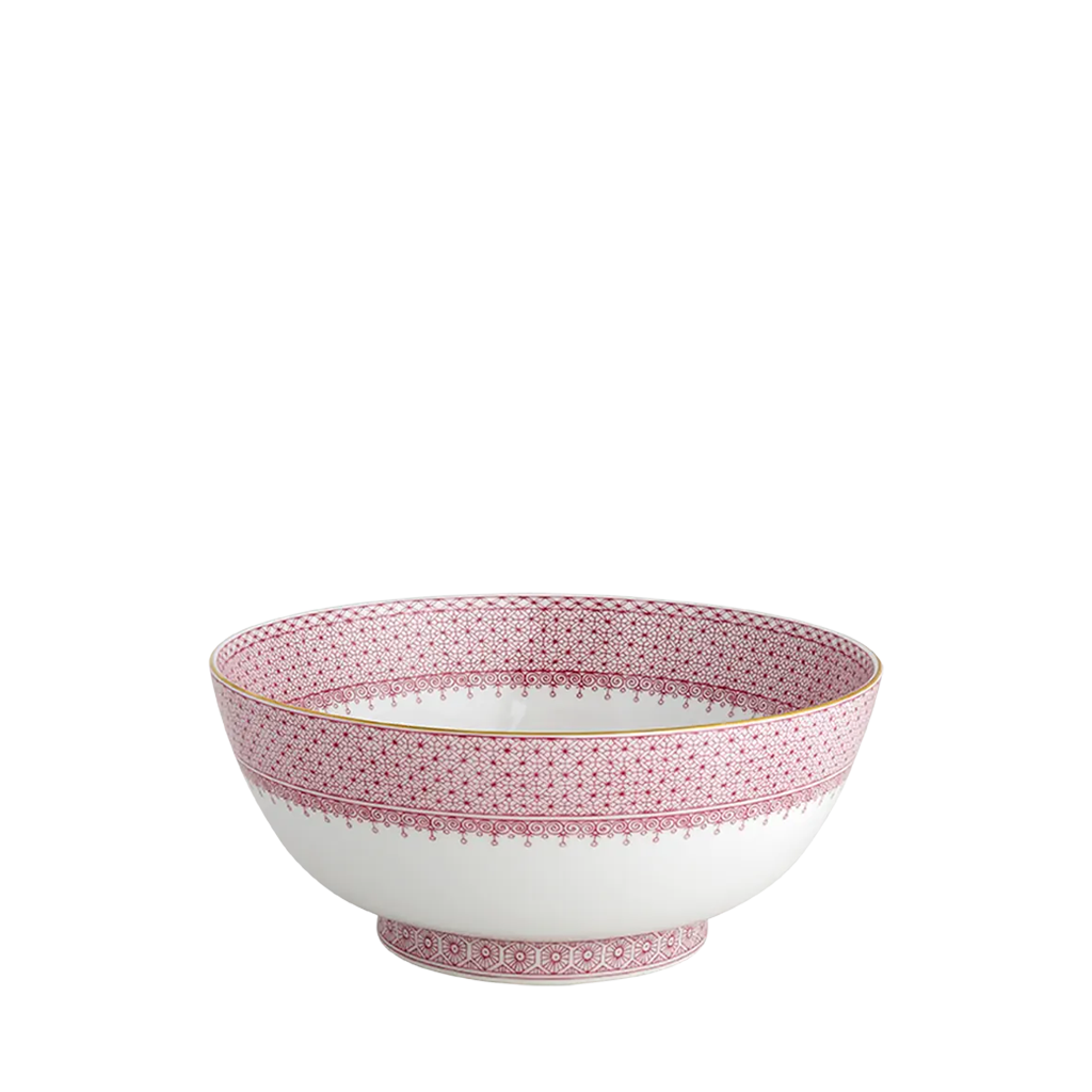 Pink lace bowl