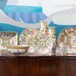 Canton Famille Rose Brush Pot