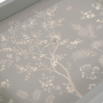Grey Chinoiserie Tray, Small