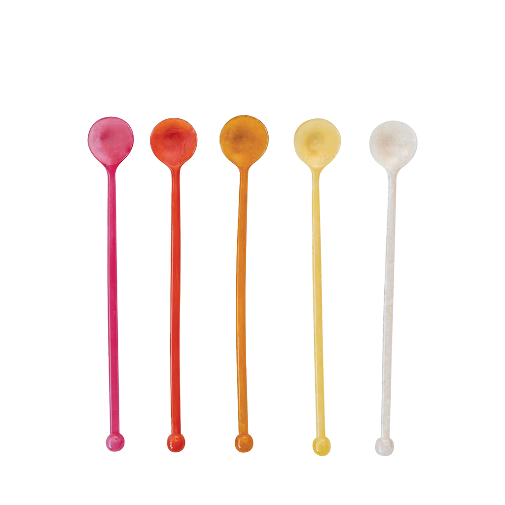 Marbled Resin Cocktail Spoon