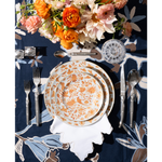 Notched Linen Napkin, Cream