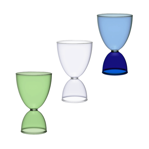 Martini glasses (assorted colors) front view