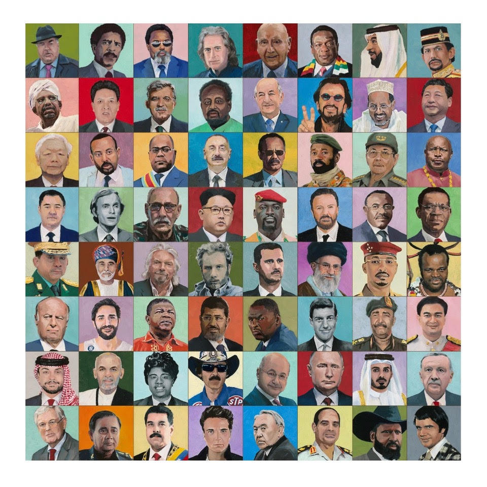 Brenda Bogart Art Print, portraits of dictators and men named dick