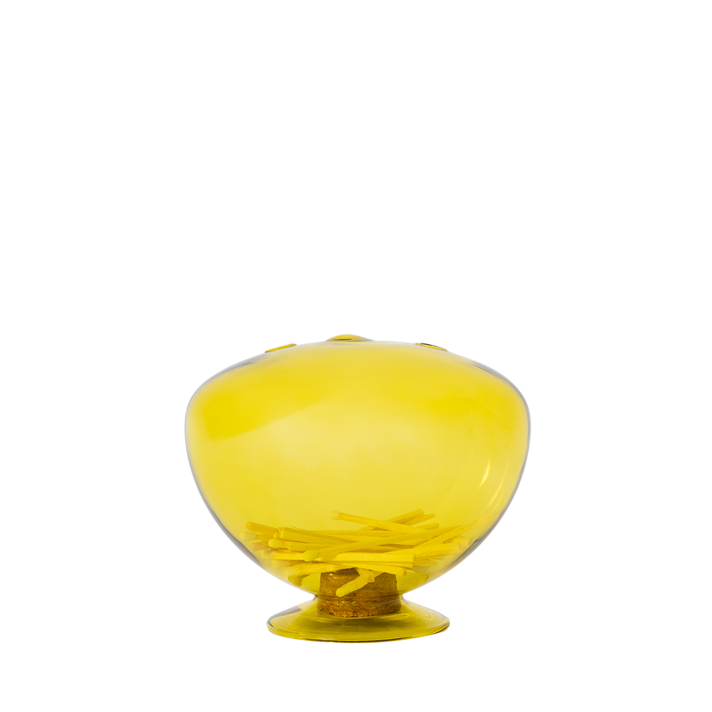 Glass Match Cloche, Canary