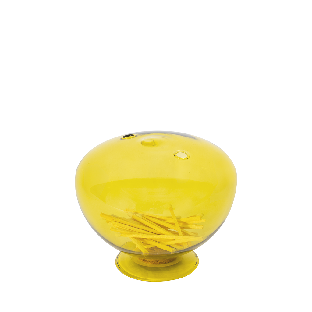 Glass Match Cloche, Canary