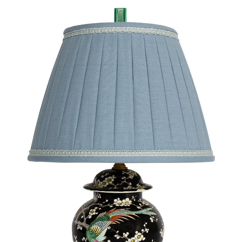 up close of lamp shade
