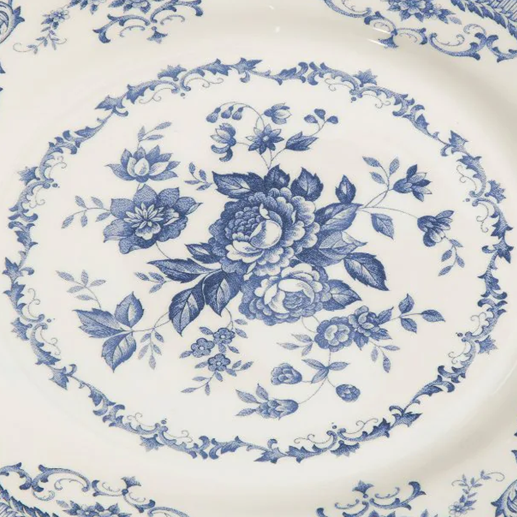 close up image of floral platter