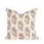 cream pillow with floral pattern