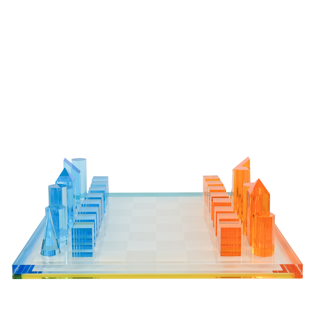 acrylic chess set
