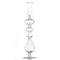 Mouth Blown Glass Candlestick Holder, Tear Drop Low
