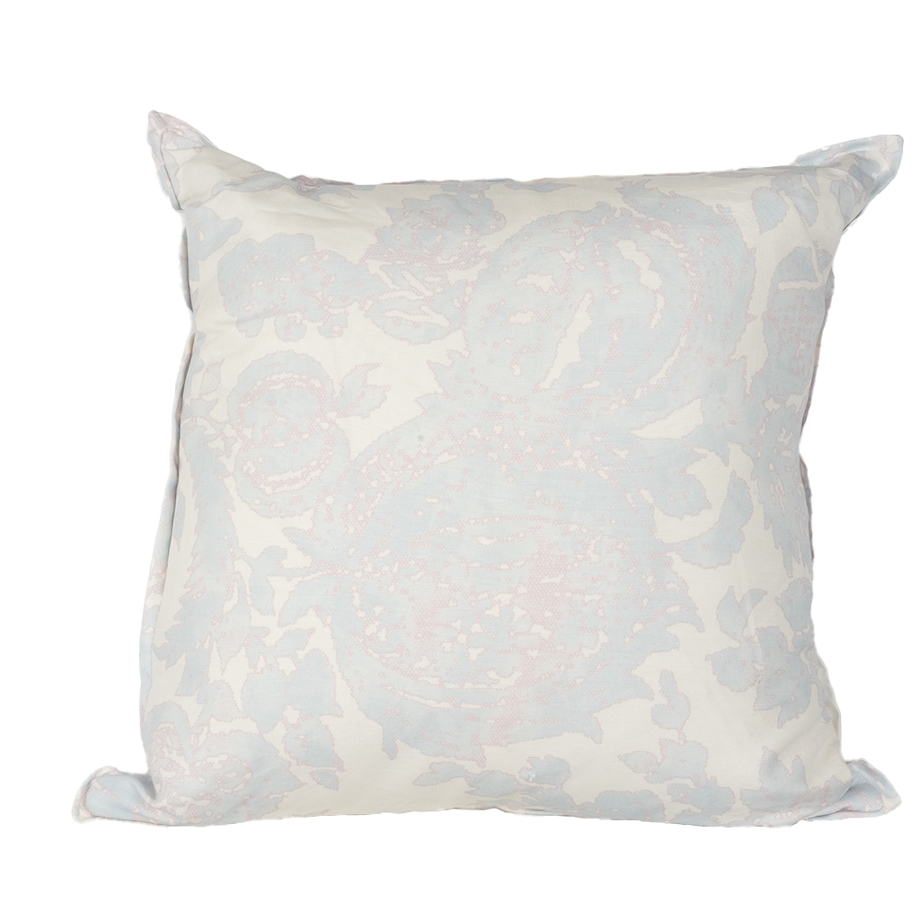 Antique Floral Periwinkle Pillow