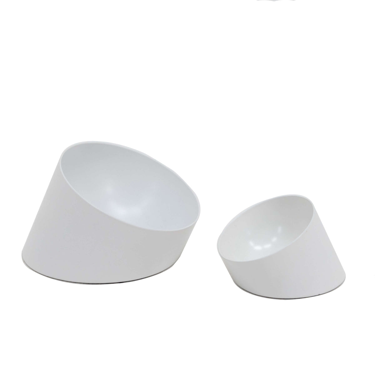 Slant Bowl, small and large, empty