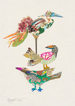 Brenda Bogart Bird Totem 2 Art Print
