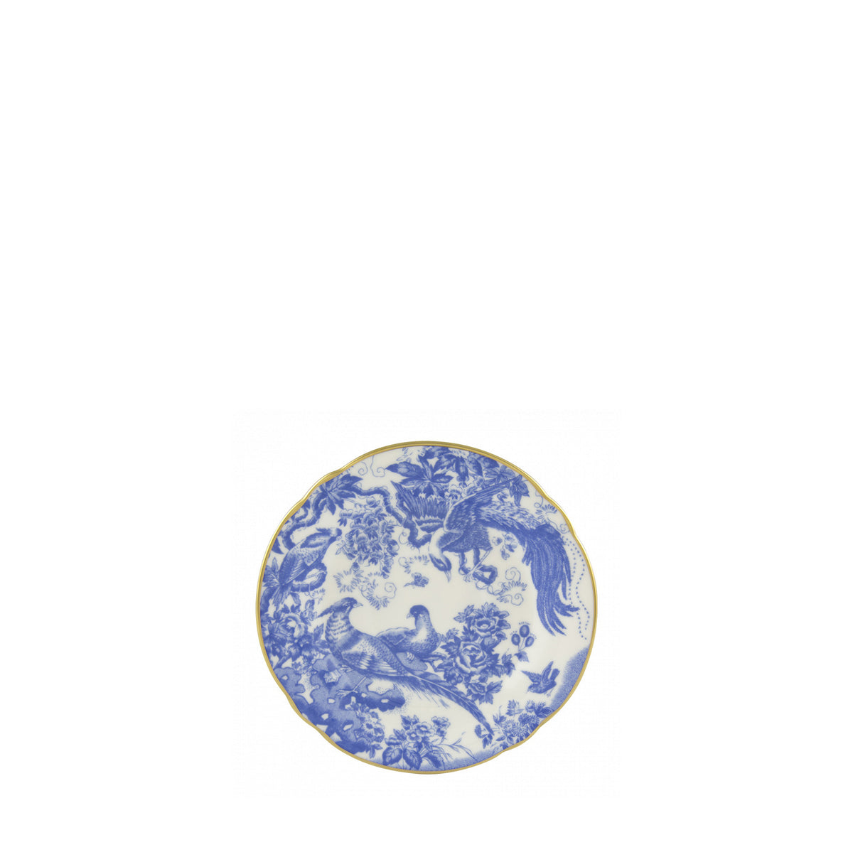 Royal Crown Derby Blue Aves Saucer view
