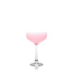 color pop champagne coupe with pink cup