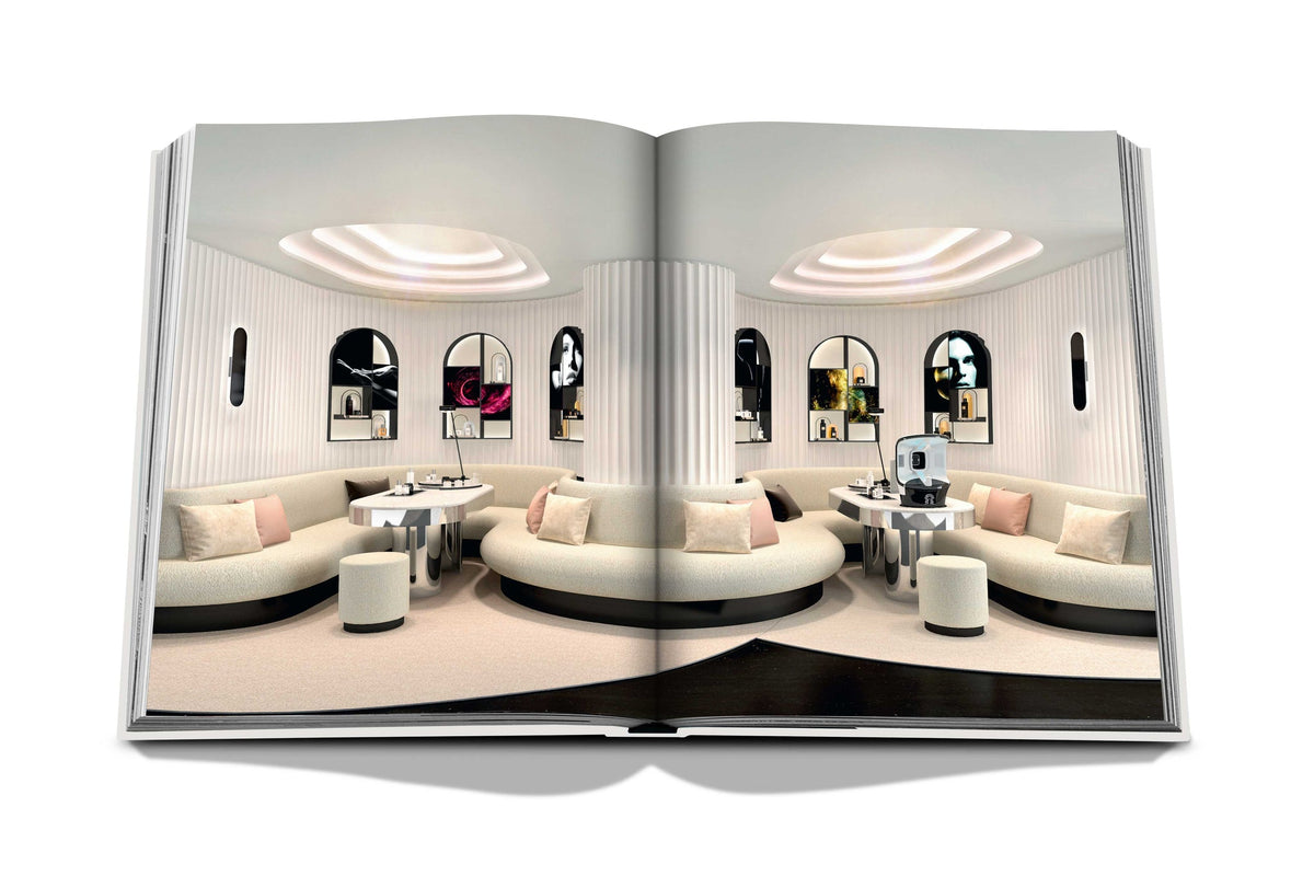 Inside image of the book showing a store