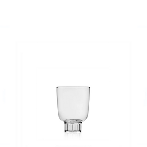 Clear Tumbler with Ribbed Base