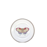 Mottahedeh Golden Teardrop Butterfly Dessert Plate
