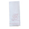 Hand Towel with Embroidered Pink B