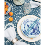 Richard Ginori Iris Dessert Plate styled on tablescape