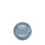 Lace Cup and Saucer, Cornflower