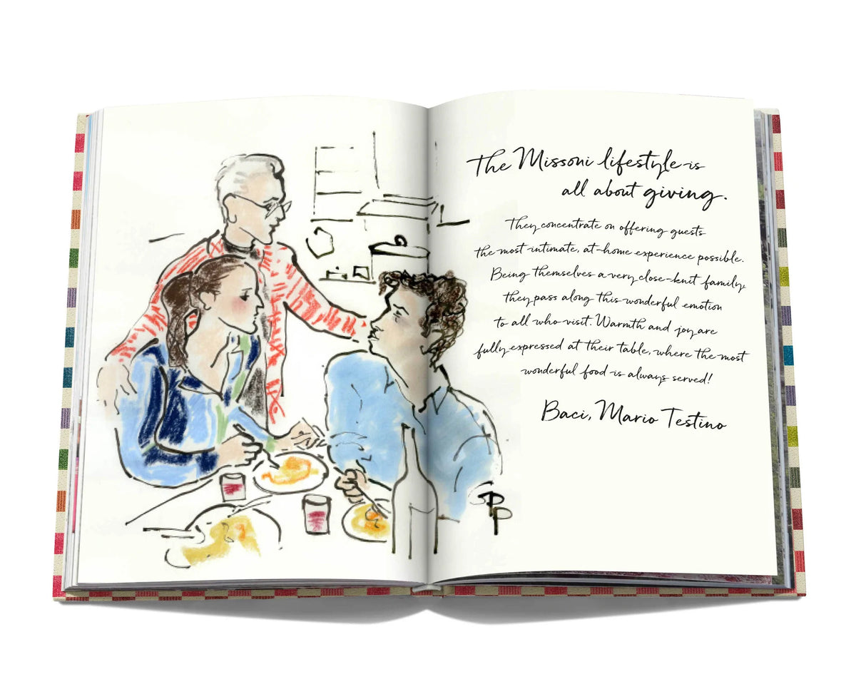 This page has an Illustration of Missoni family