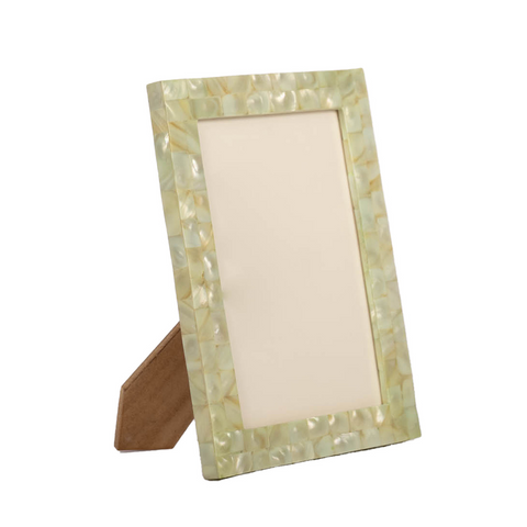 Mint Mother of Pearl Picture Frame Side View