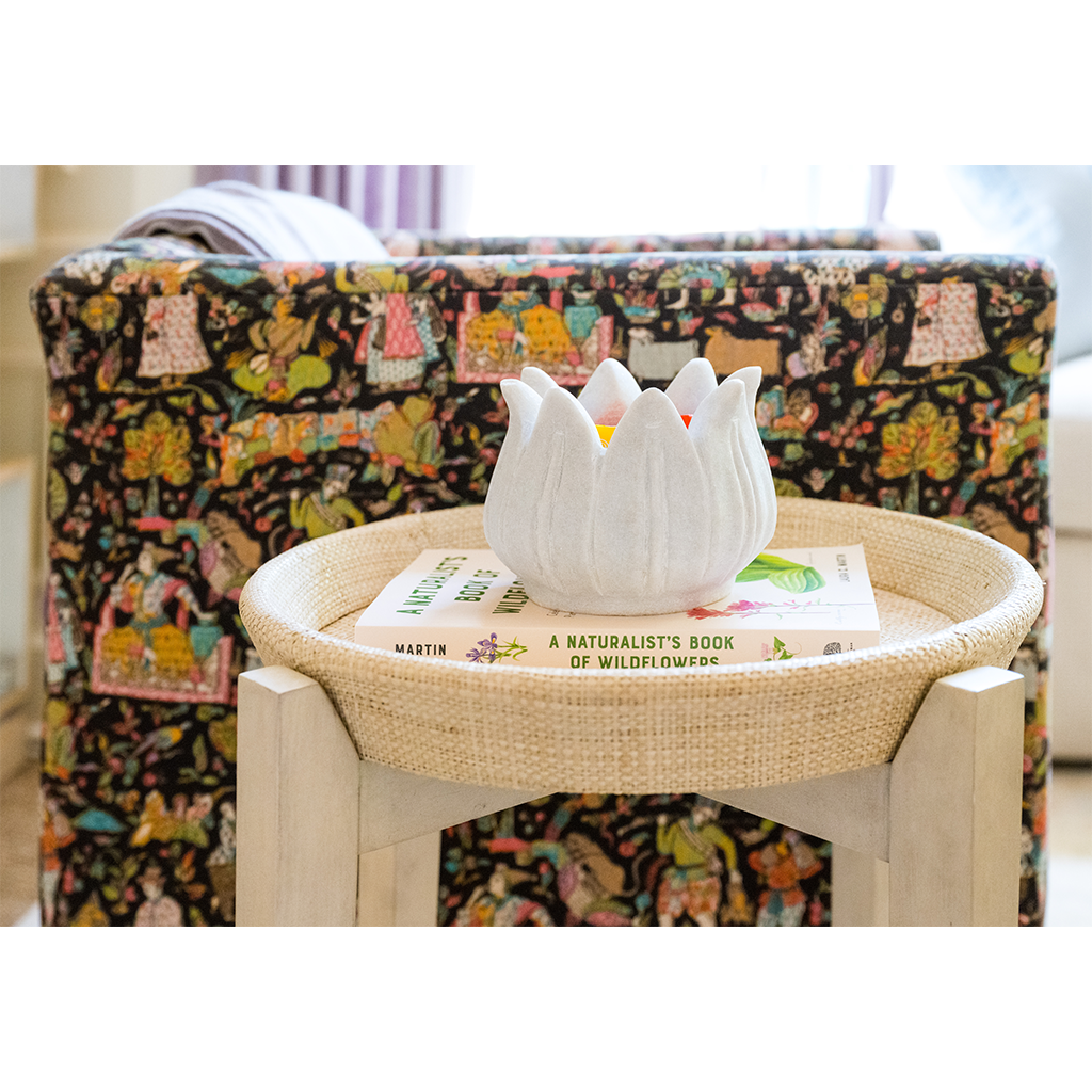 Rio Side Table, Small close up with decor