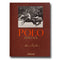 Image of the front of the book Polo Heritage. There is an image of two men playing polo.