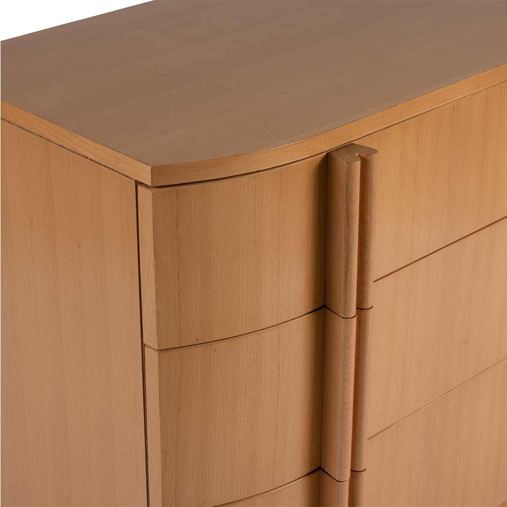 Sophie chest detail shot of handles and wood