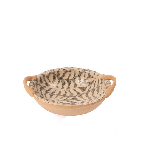 Ceramic Bowl with handle, Charcoal