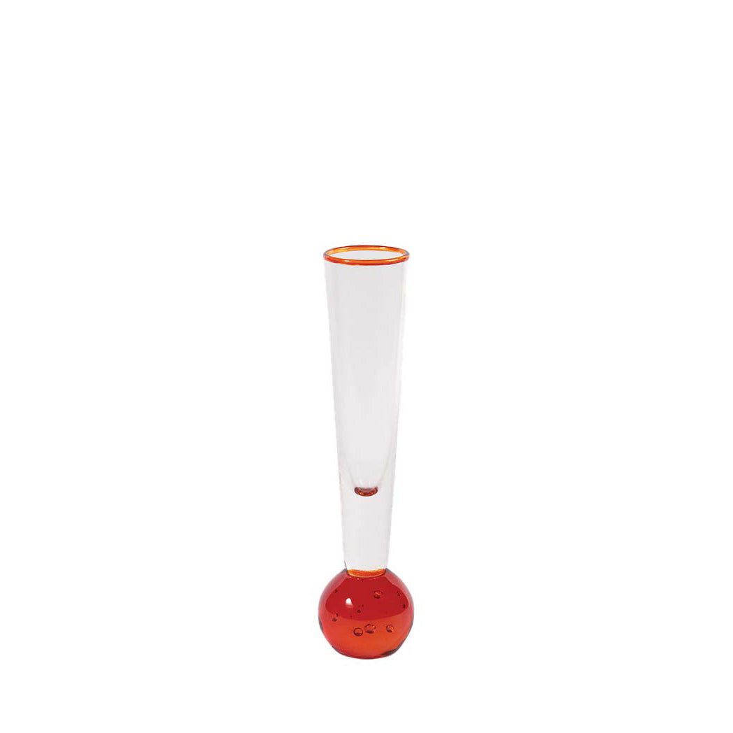 flute vase mini orange