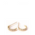 Pair of huggie earrings with gold post