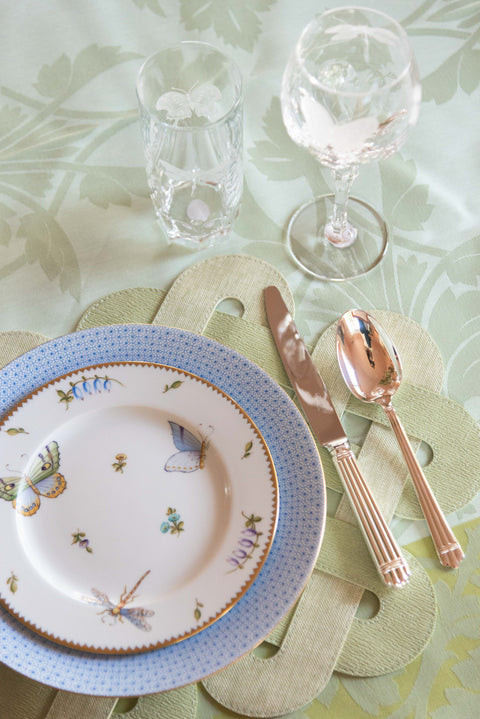 Christofle Aria Silver-Plated Flatware in place setting