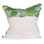 backside. top half same print as front. Bottom half white linen. mother of pearl buttons