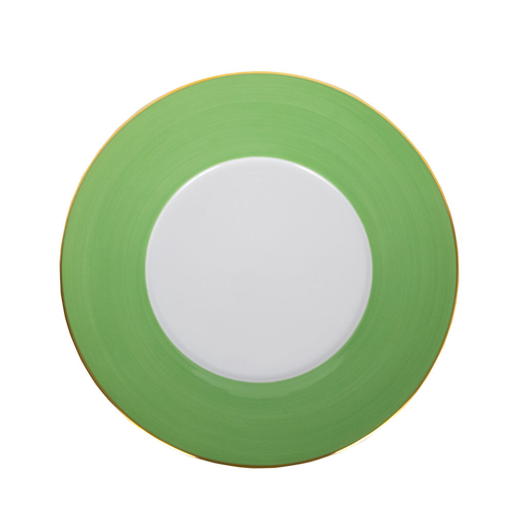 kelly green dinner plate