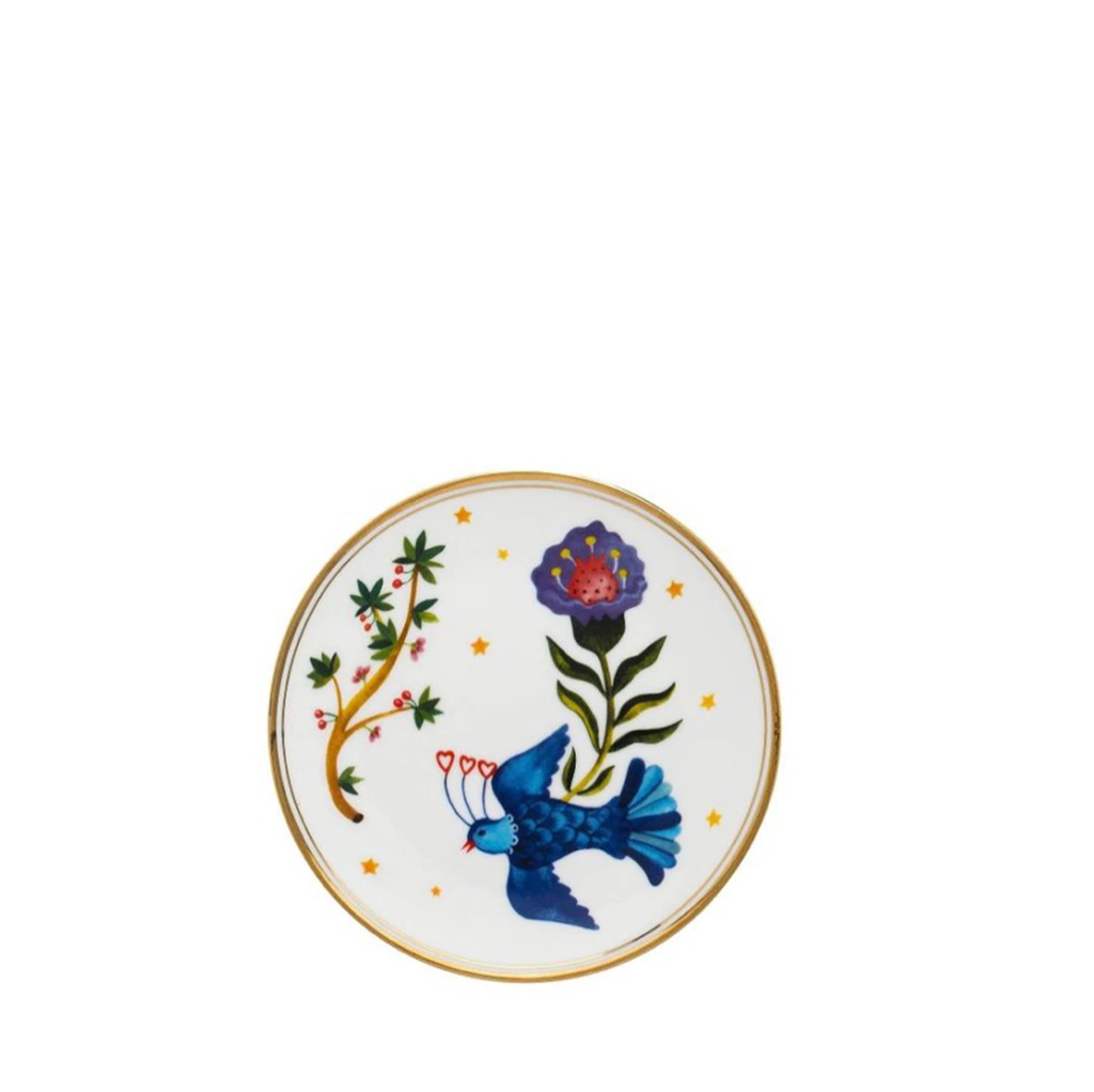 Little Sparrow small plate, white