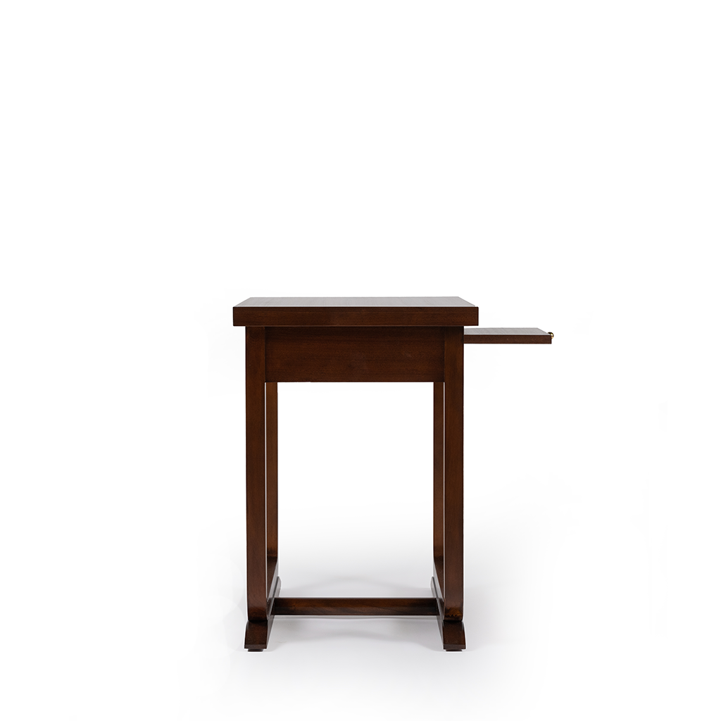 Perry Side Table Side View with drawer pulled out