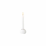 White Pebble Candle Holder